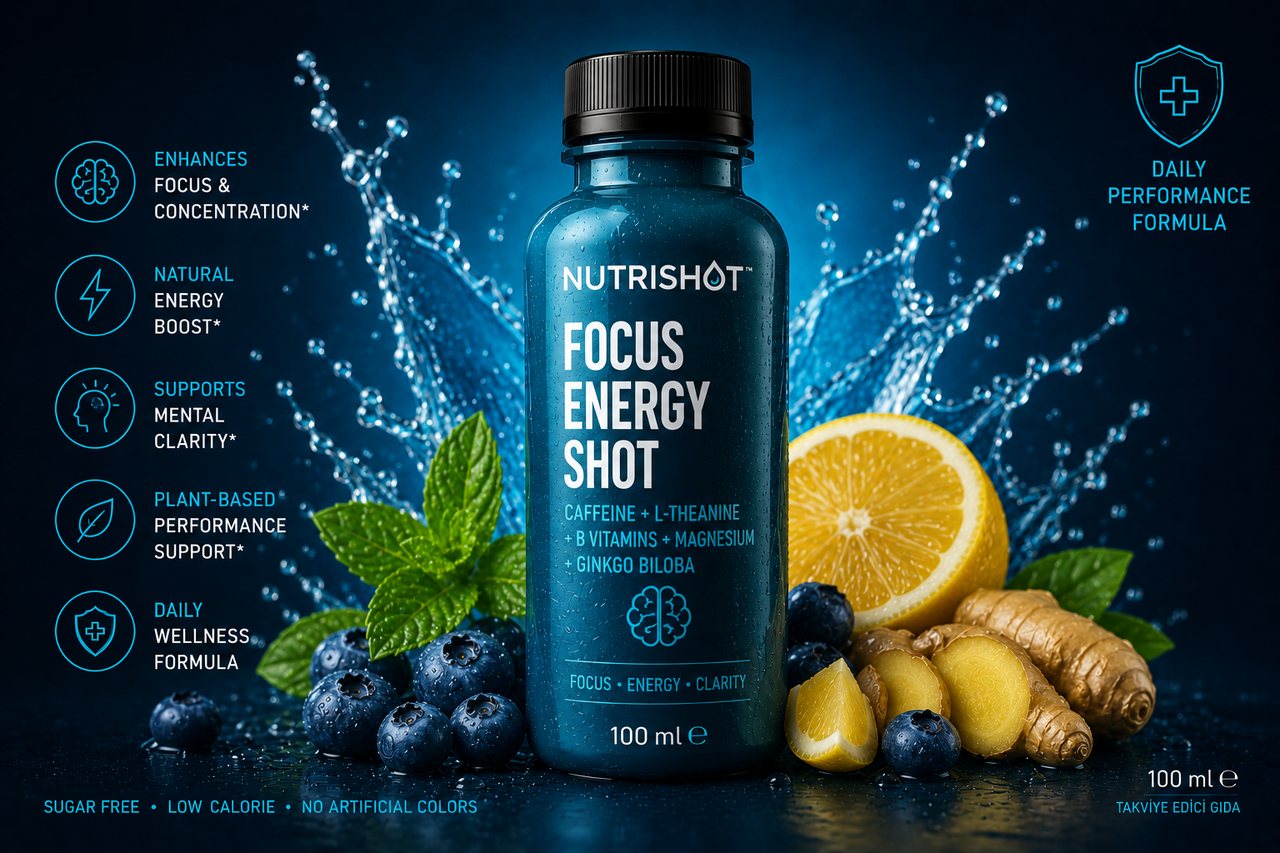 Nutrishot Focus Energy Shot bottle
